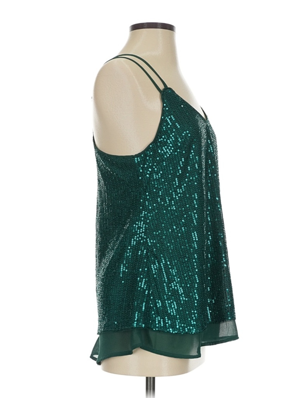 Grace Karin Emerald Green Sequin Camisole - Picture 3 of 4
